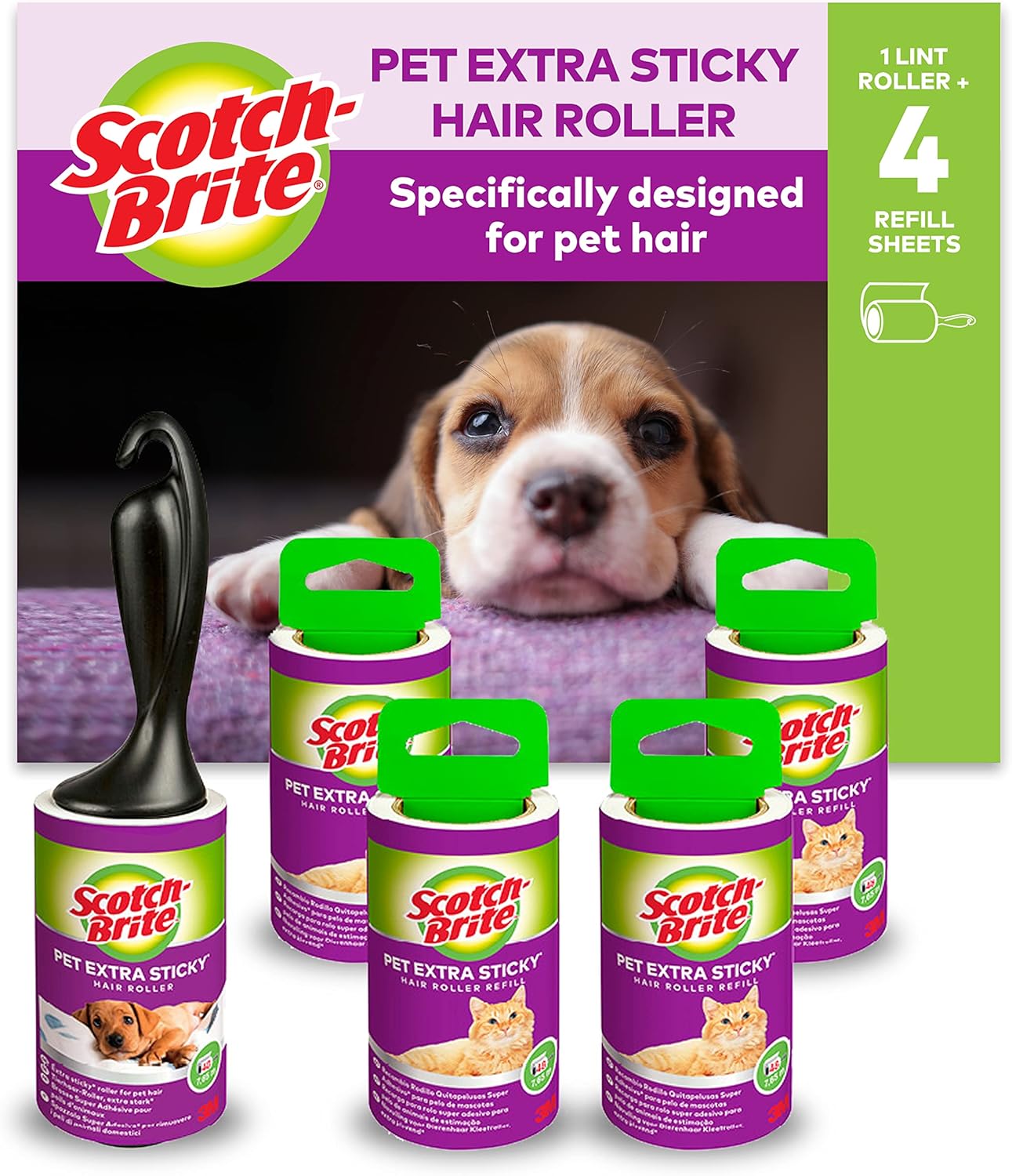 Scotch-Brite Pet Extra Sticky Hair Roller | ObaPet