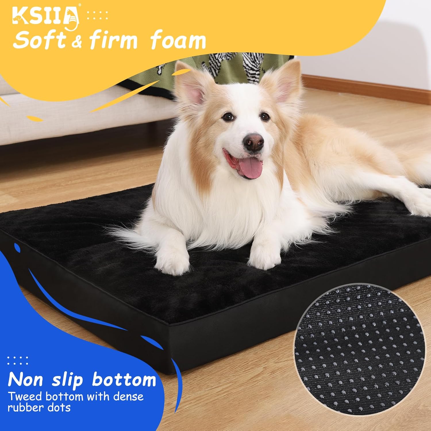 KSIIA Dog Beds Large Washable, Orthopedic Dog | ObaPet