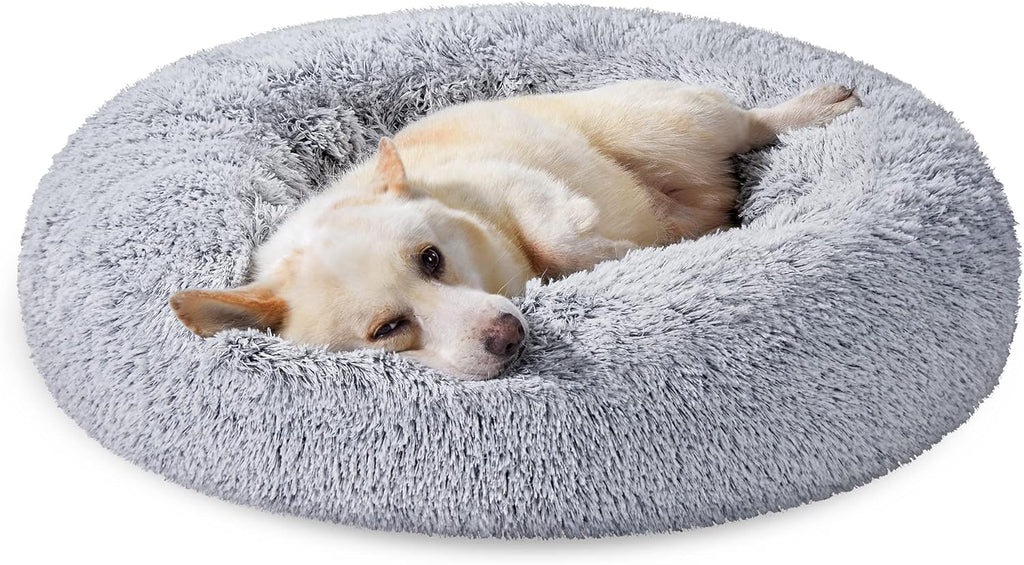 Feandrea Dog Bed, Donut Cat Bed, Fluffy Calming | ObaPet
