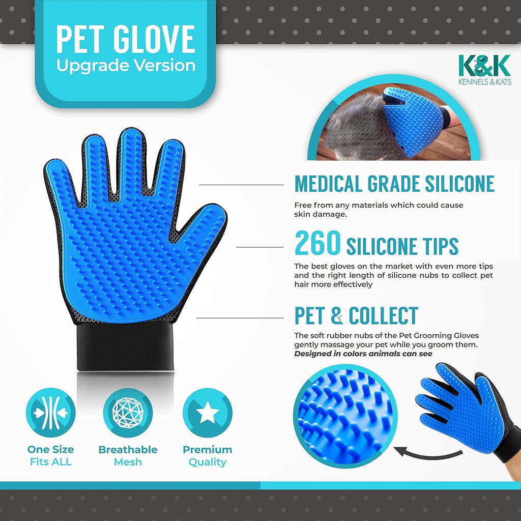 KENNELS & KATS Pet Grooming Glove | ObaPet