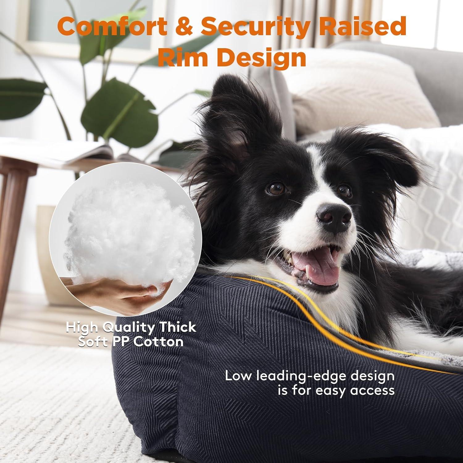 MIXJOY Dog Bed Washable, Super Soft Cosy Dog | ObaPet