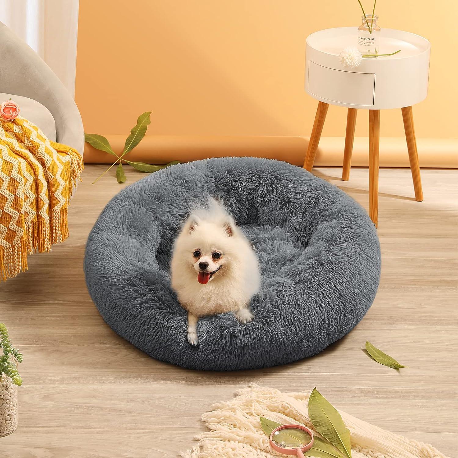 YOJOGEE Calming Donut Puppy Bed for Medium Small | ObaPet