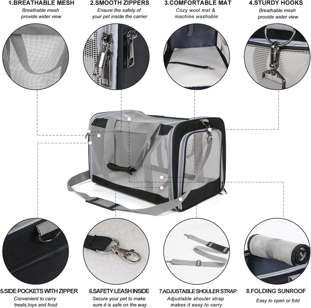 TIYOLAT Cat Carrier, Pet Carrier Airline | ObaPet