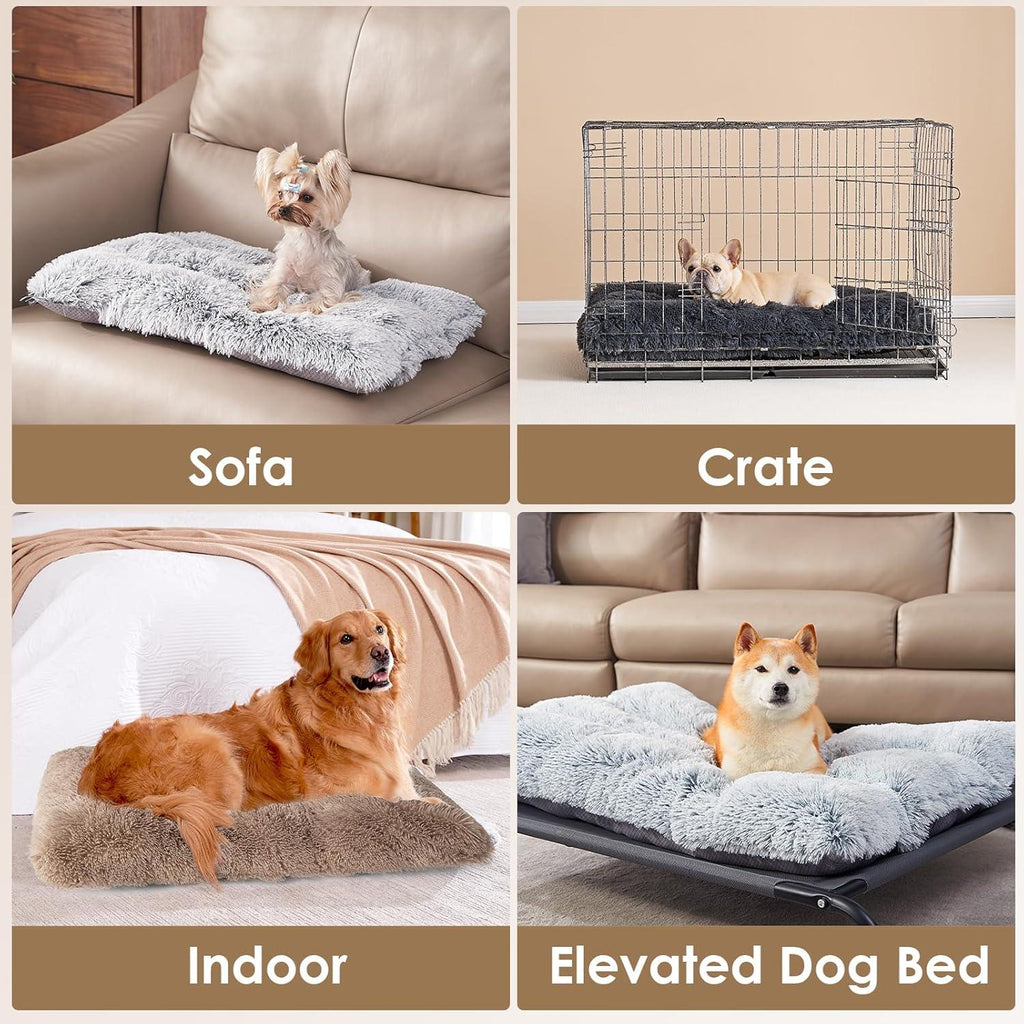 EHEYCIGA Calming Dog Bed Medium, Fluffy Anti | ObaPet