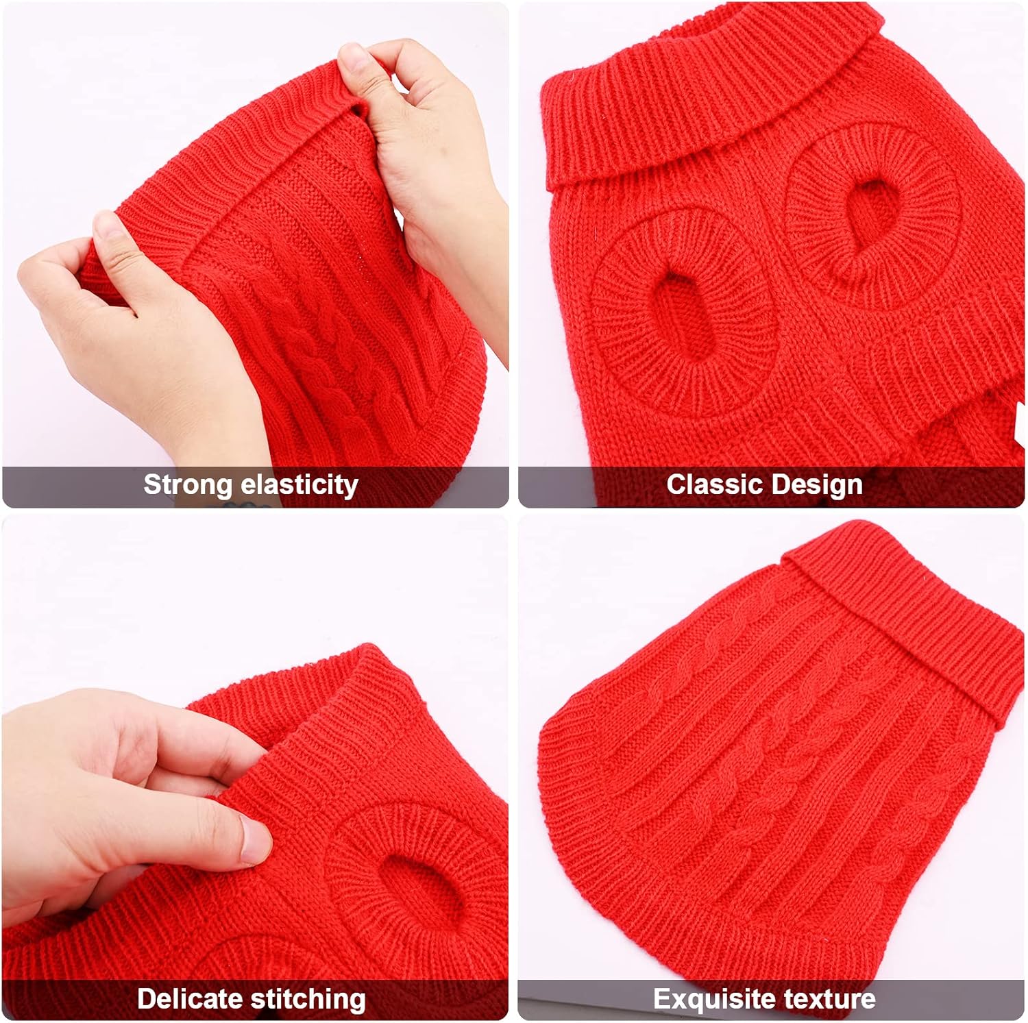 Small Dog Jumper, Warm Puppy Sweater for Small | ObaPet