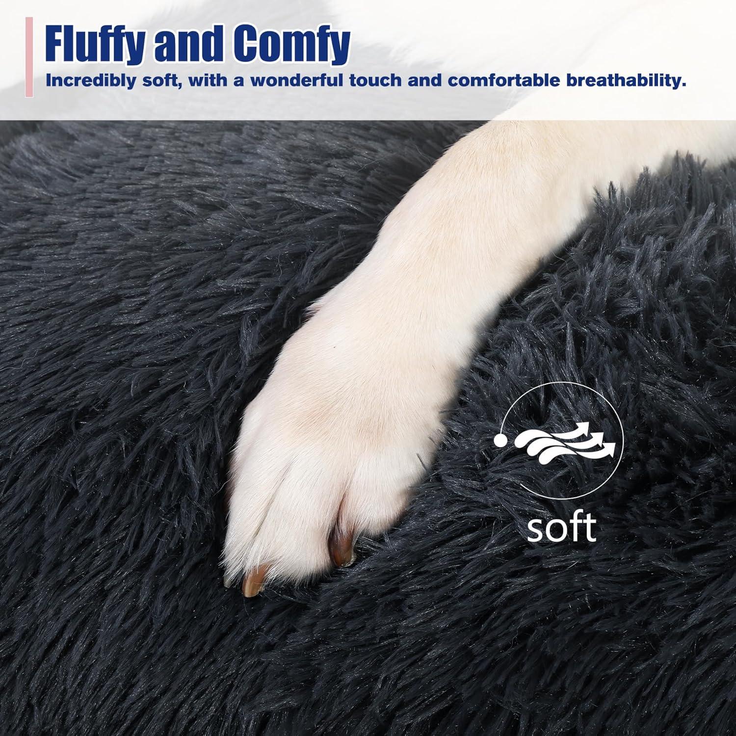 KSIIA Large Dog Bed Washable, Calming Dog Bed, | ObaPet