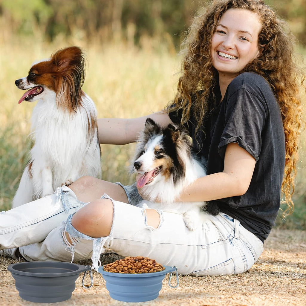 SLSON 2 Pack Dog Collapsible Bowl Large Portable | ObaPet
