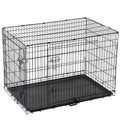Dog Crate Dog Puppy Pet Cage, Dog Crate with Removal Tray,Folding Metal Pet Dog Training Cage Crate for Dogs