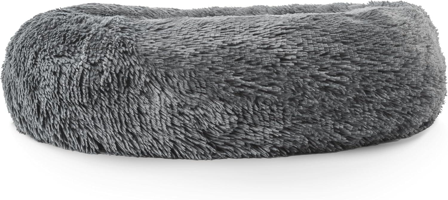Woof & Whiskers Donut Beds For Dogs Grey Dog Bed | ObaPet