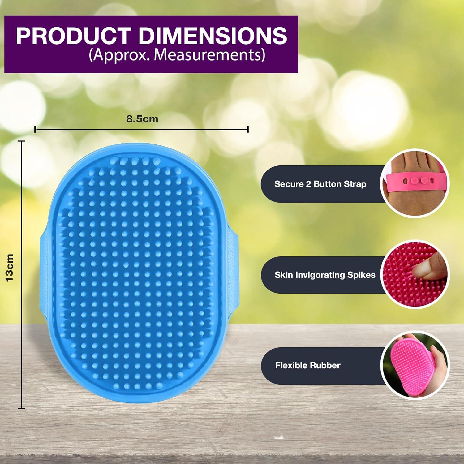 Dog Grooming Rubber Pet Mitt, Flexible Mitt that | ObaPet