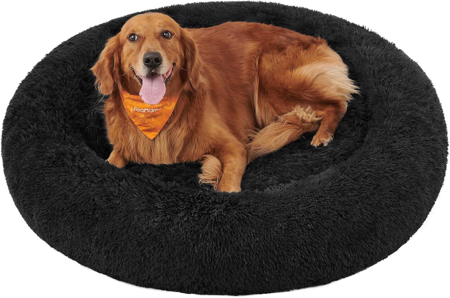 Feandrea Dog Bed, Donut Cat Bed, Fluffy Calming | ObaPet