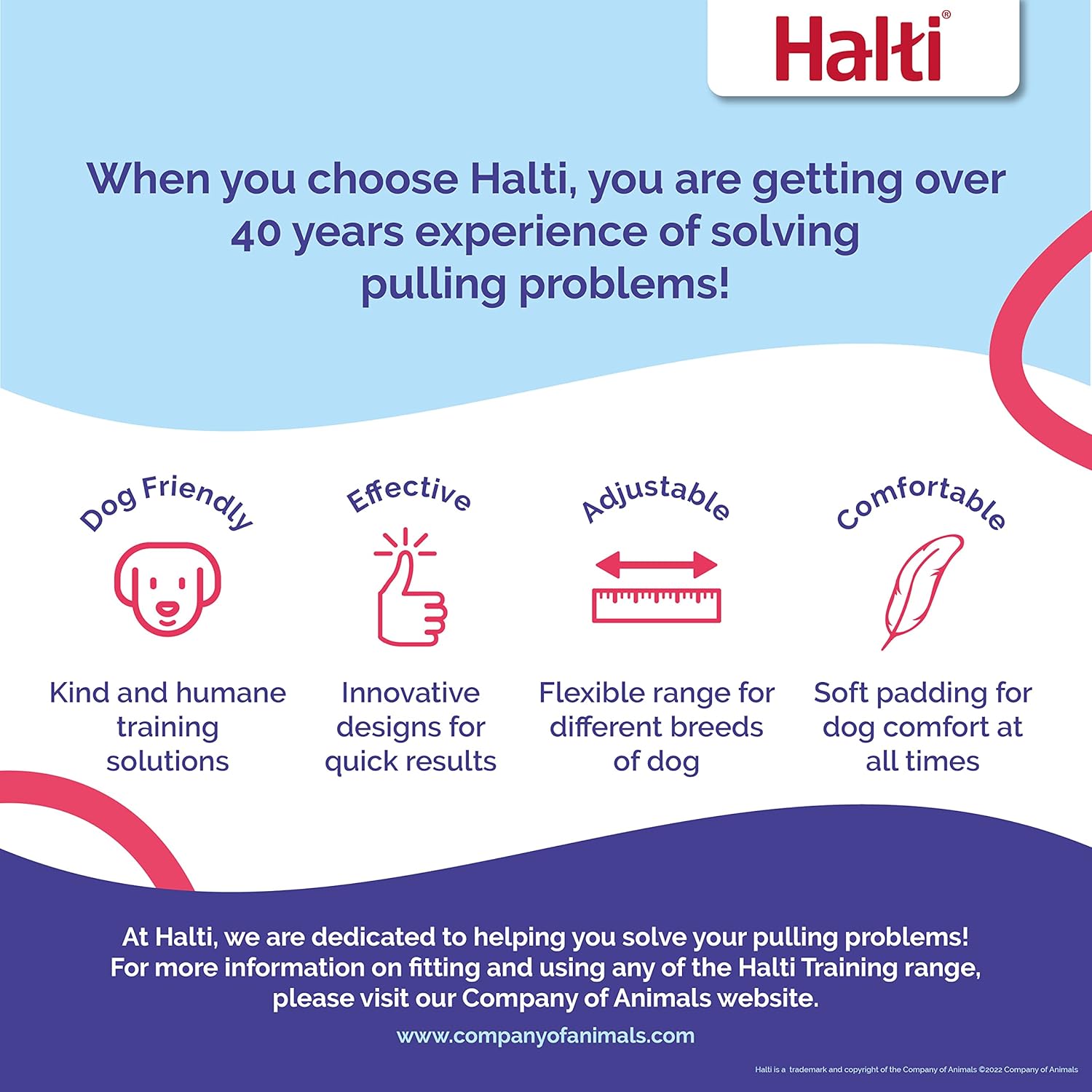 HALTI No Pull Harness Size Medium, Professional | ObaPet