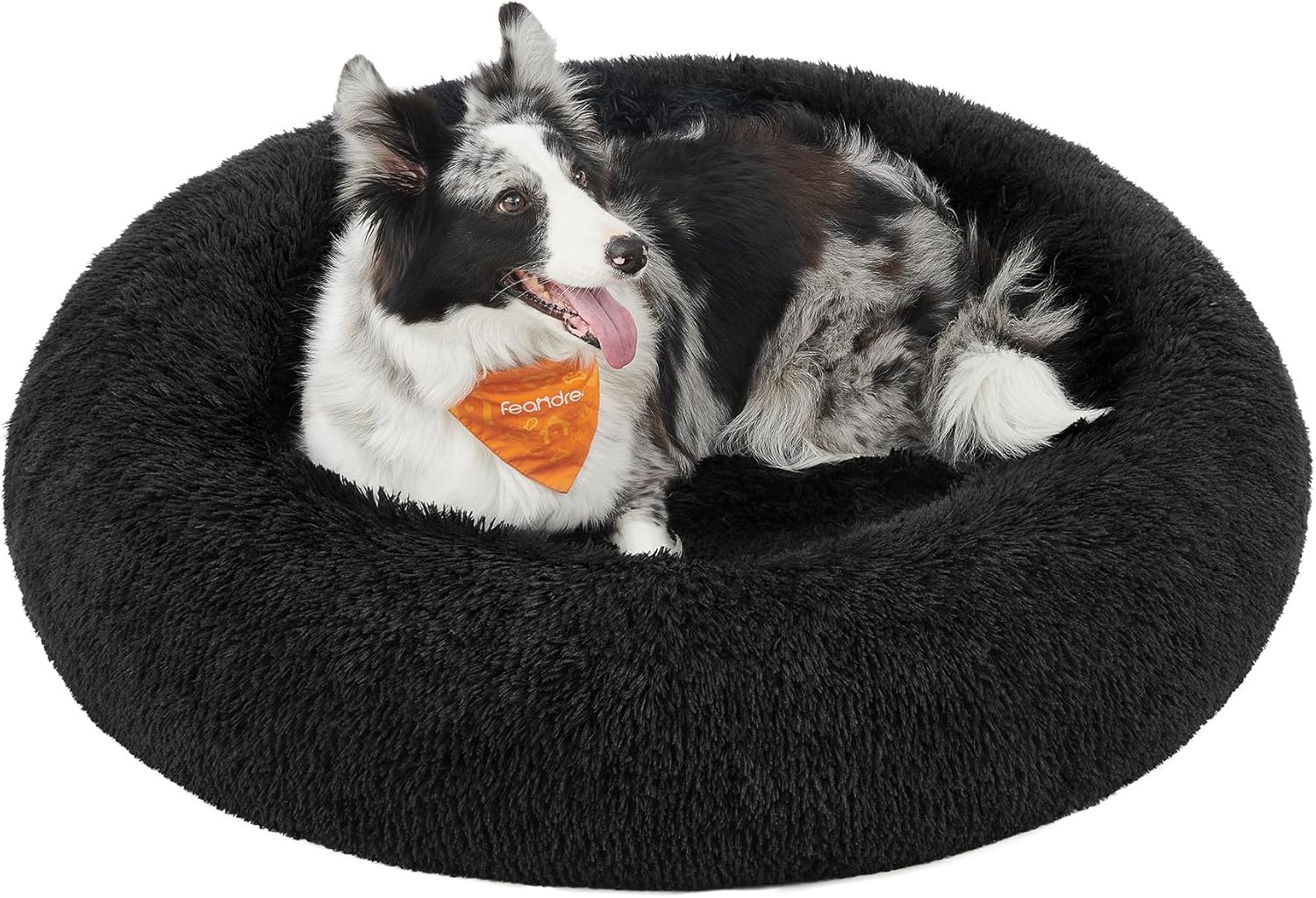 Feandrea Dog Bed, Donut Cat Bed, Fluffy Calming | ObaPet