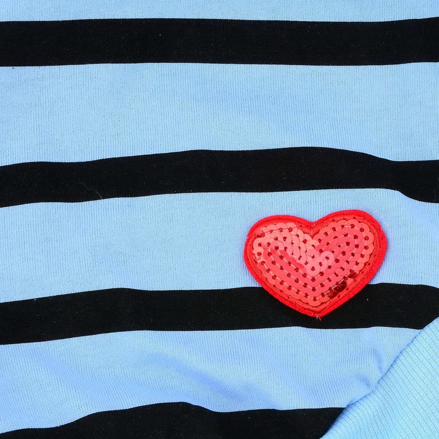 Zunea Dog Shirts for Small Dogs Summer Basic T-Shirt Striped Puppy Clothes Sequins Love Heart Sweatshirt Soft Cotton Short Sleeve Tee Shirt Pet Girl Boy Clothing Pullover Chihuahua Apparel Gray S