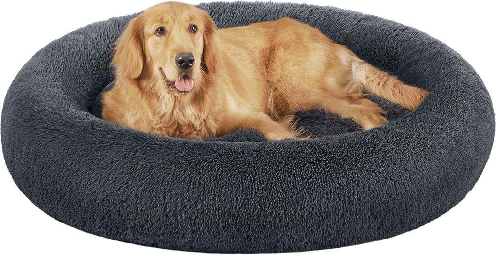 Feandrea Dog Bed, Donut Cat Bed, Fluffy Calming | ObaPet