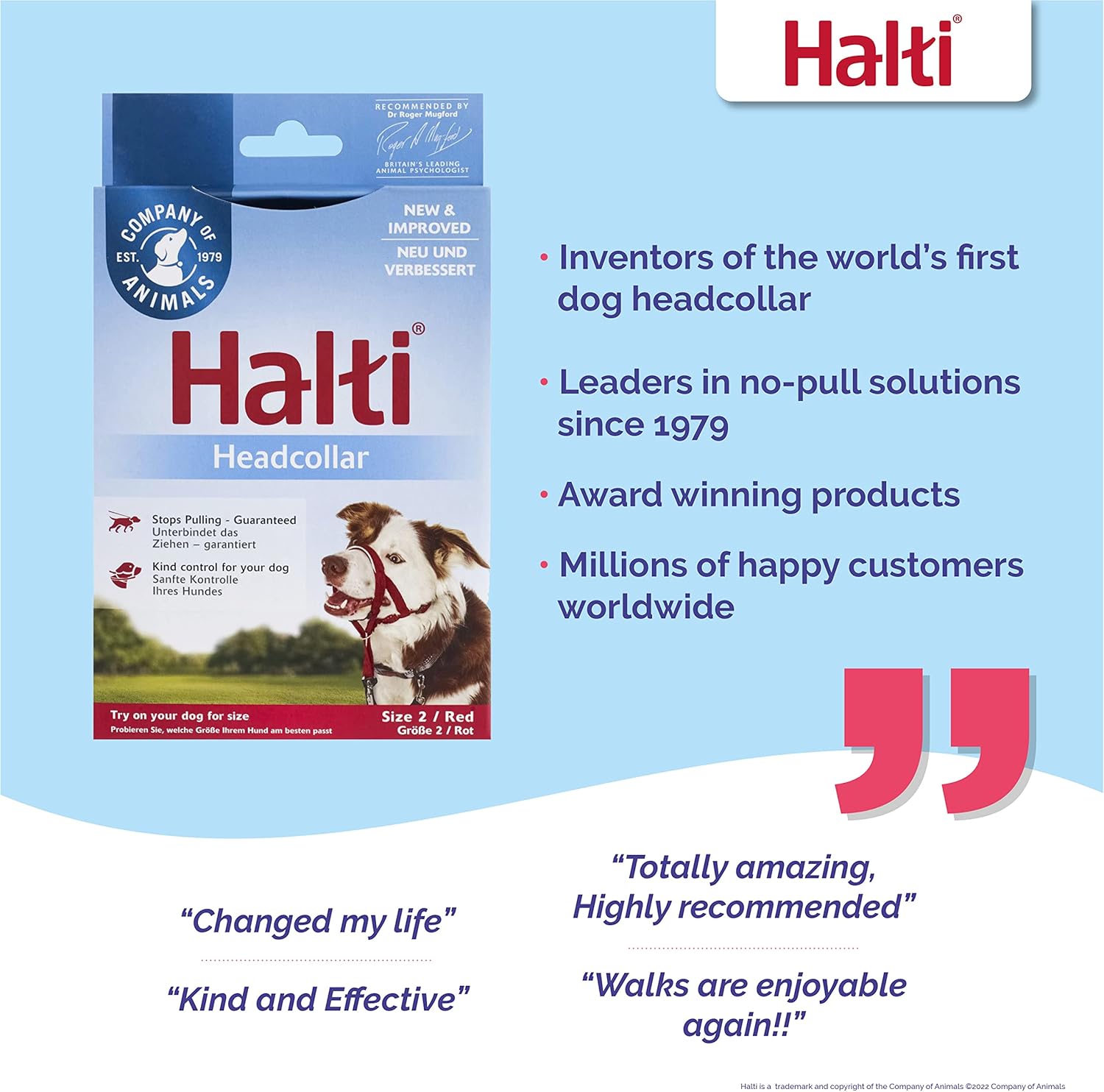 HALTI Headcollar, UK Bestselling Harness to Stop | ObaPet
