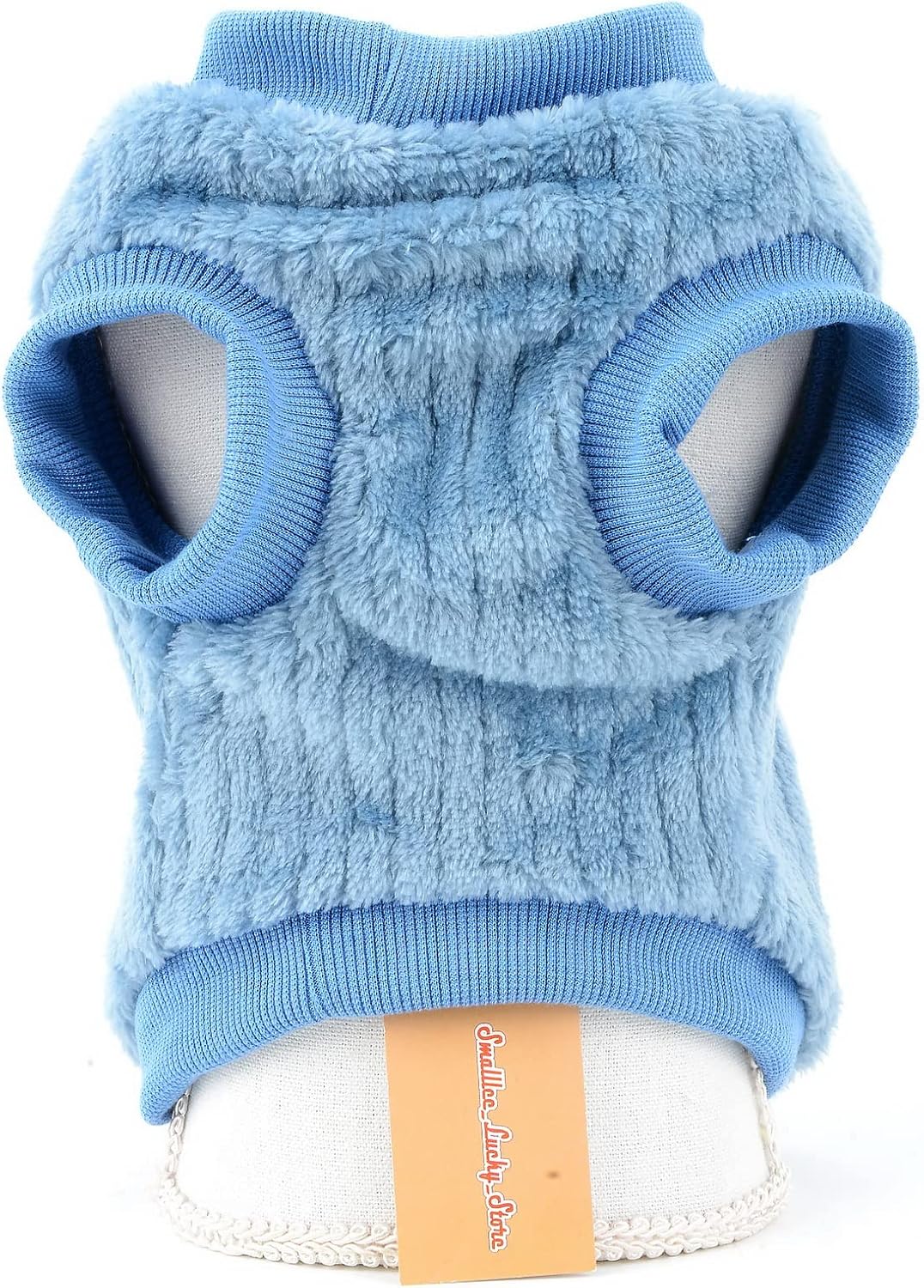 SMALLLEE_LUCKY_STORE Pet Ribbed Fleece Jumpers Pullover Sweatshirt for Small Dogs Cat,Puppy Yorkie Chihuahua Warm Sweater Winter Clothes