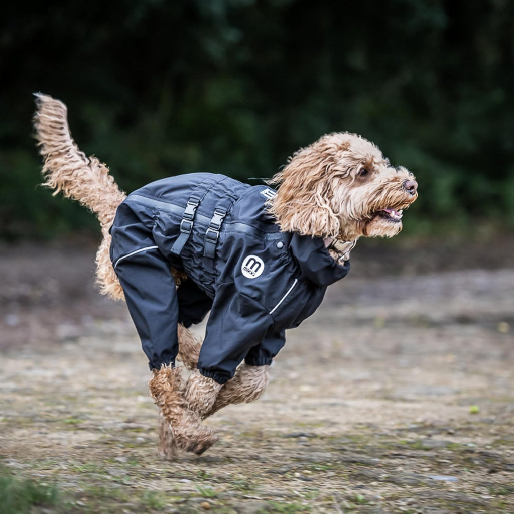 Mikki Doodles Dog Raincoat, Waterproof, Windproof, Silky Lining, Less Friction Means Less Knots & Tangles