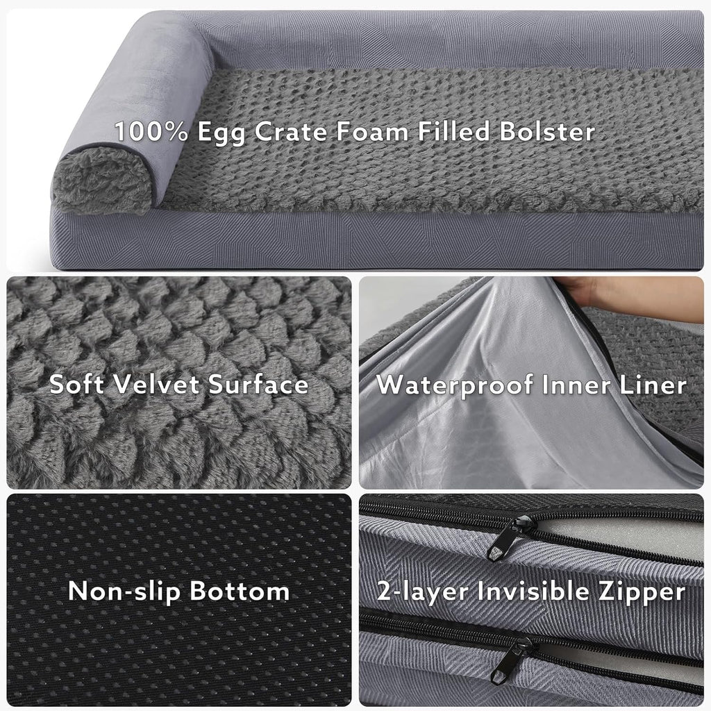 FURTIME Large Dog Bed(89 x 64cm), Orthopedic | ObaPet