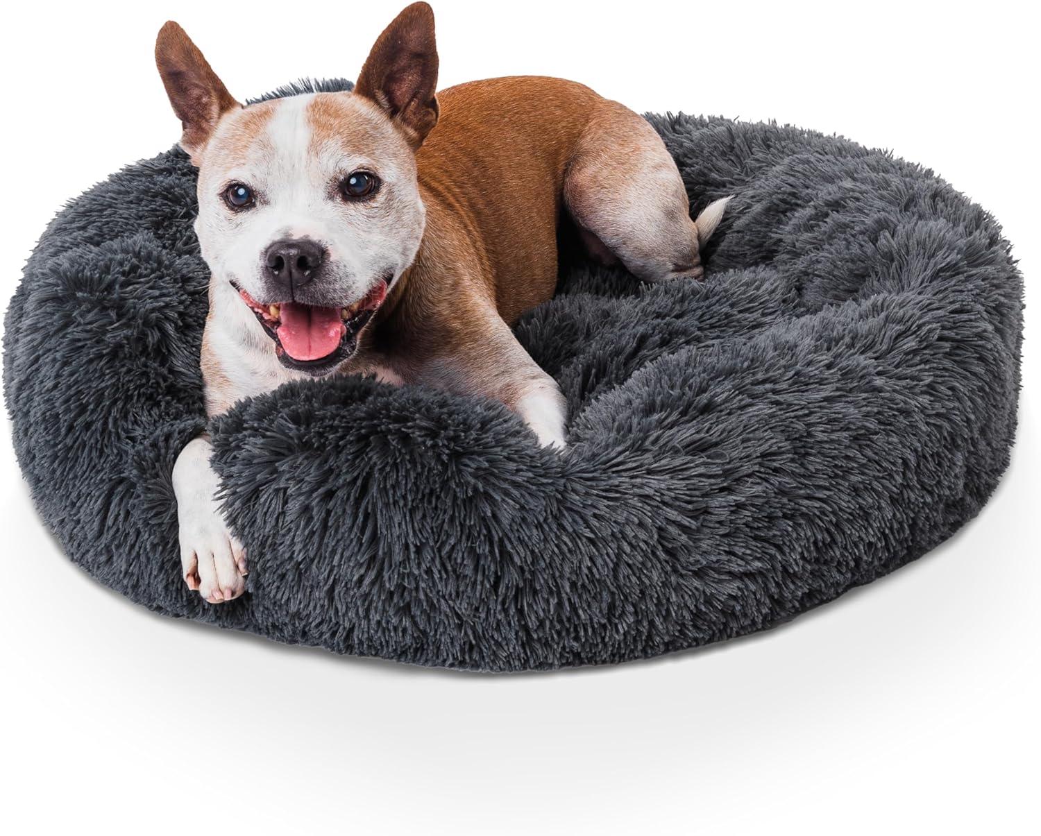 Woof & Whiskers Donut Beds For Dogs Grey Dog Bed | ObaPet