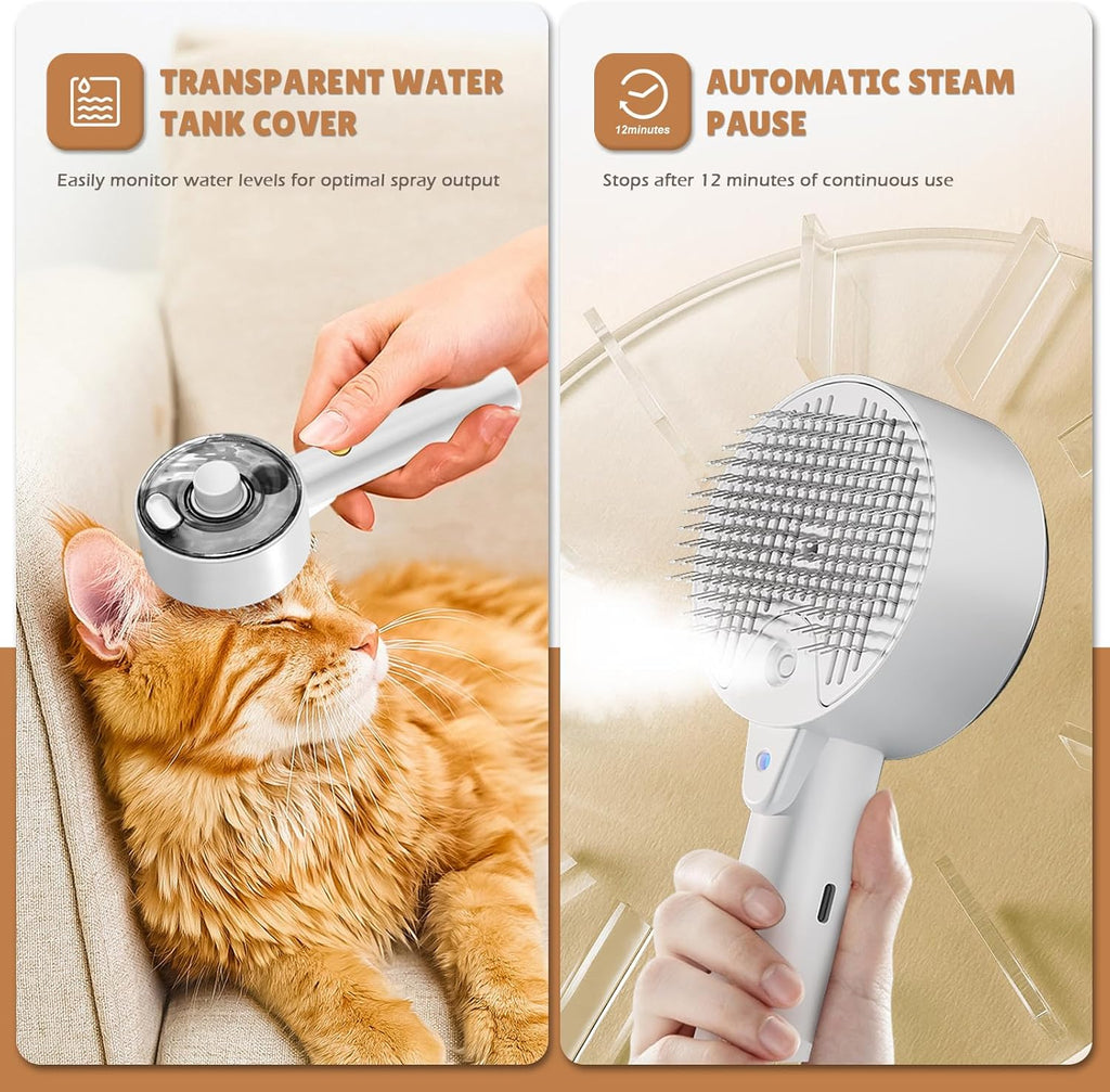 Spritz Defur Comb For Cats 2024 Cat Steam Brush | ObaPet