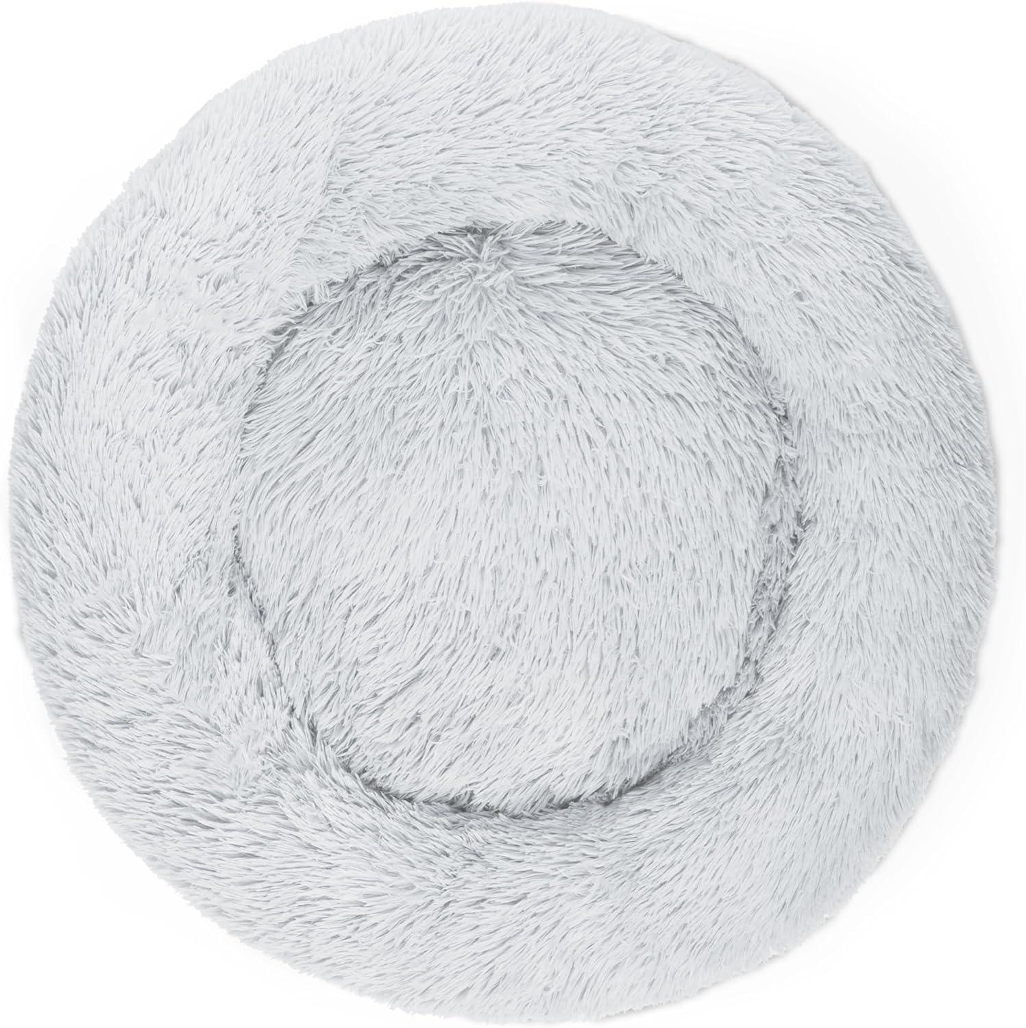 Woof & Whiskers Donut Beds For Dogs Grey Dog Bed | ObaPet