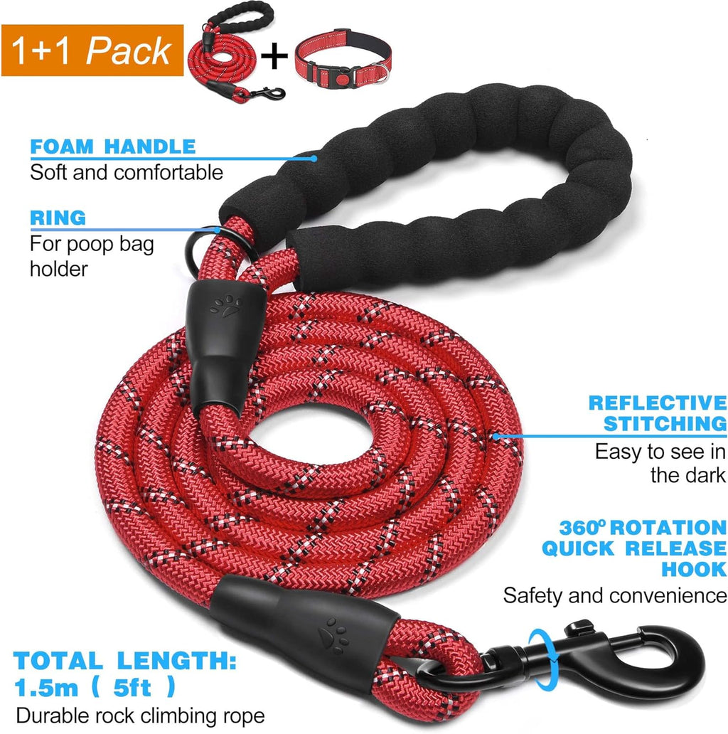 haapaw Reflective Dog Collar Padded with Soft | ObaPet