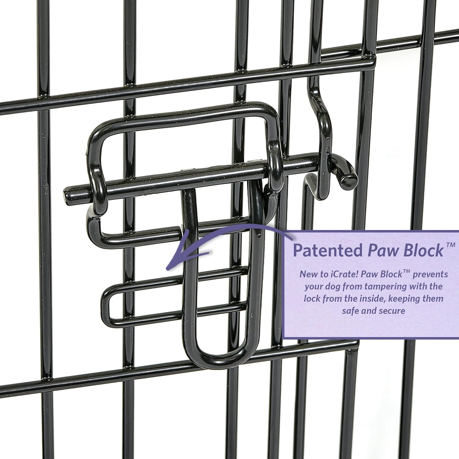 MidWest Homes Pets Newly Enhanced Door iCrate Long Dog Crate, Includes Leak-Proof Pan, Floor Protecting Feet, Divider Panel & New Patented Features