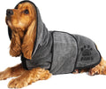 Elite Paws® UK: Luxury Dog Drying Coat, Thicker & Softer Than Most Bath Robes, Dries Pets in About 20-30 Mins, Super Absorbent Microfibre, Limits Mess, Covers Ears, All-Season Dressing Gown Towel, M