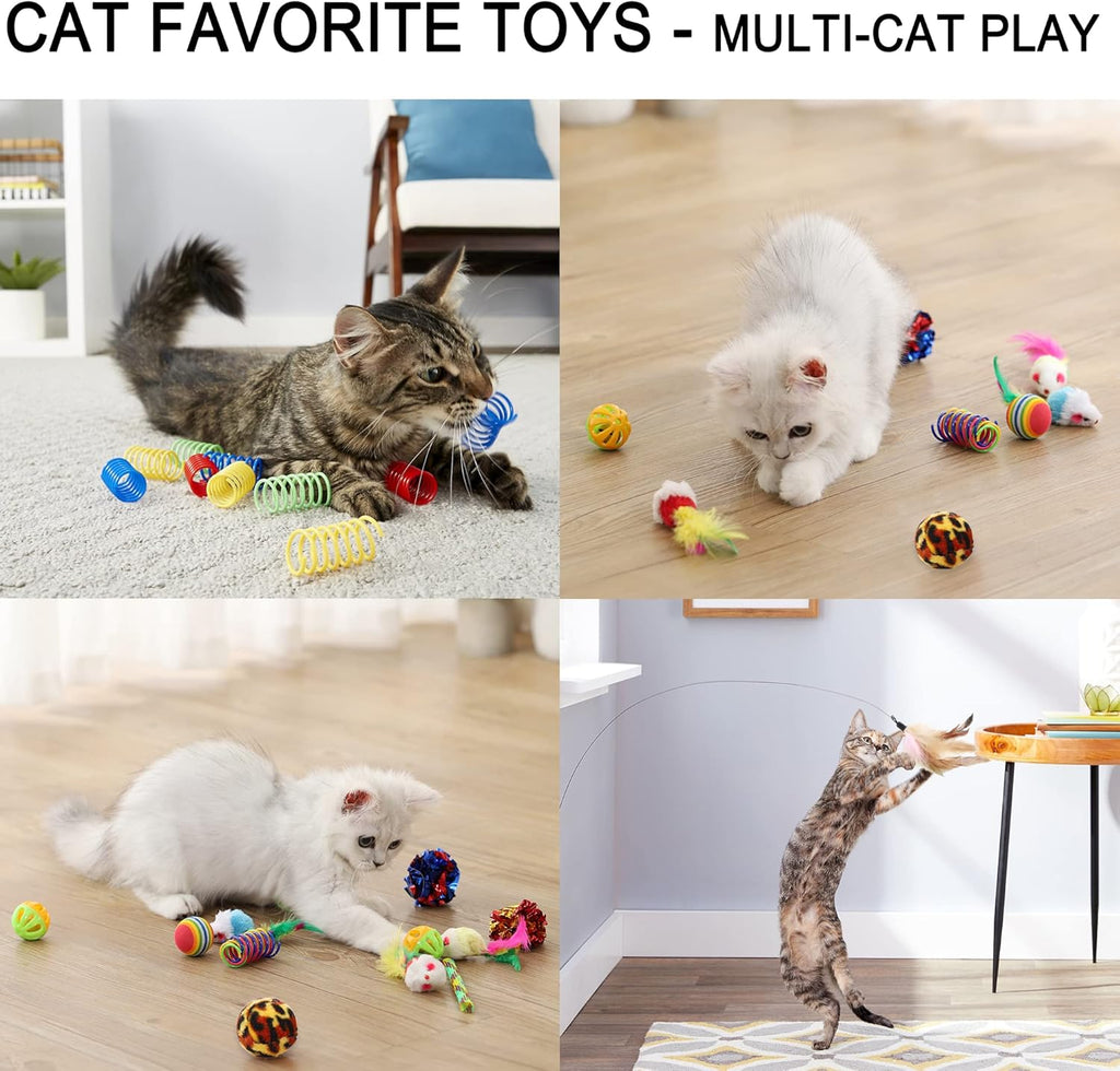Suhaco 21 Pack Cat Toys for Indoor Cats | ObaPet