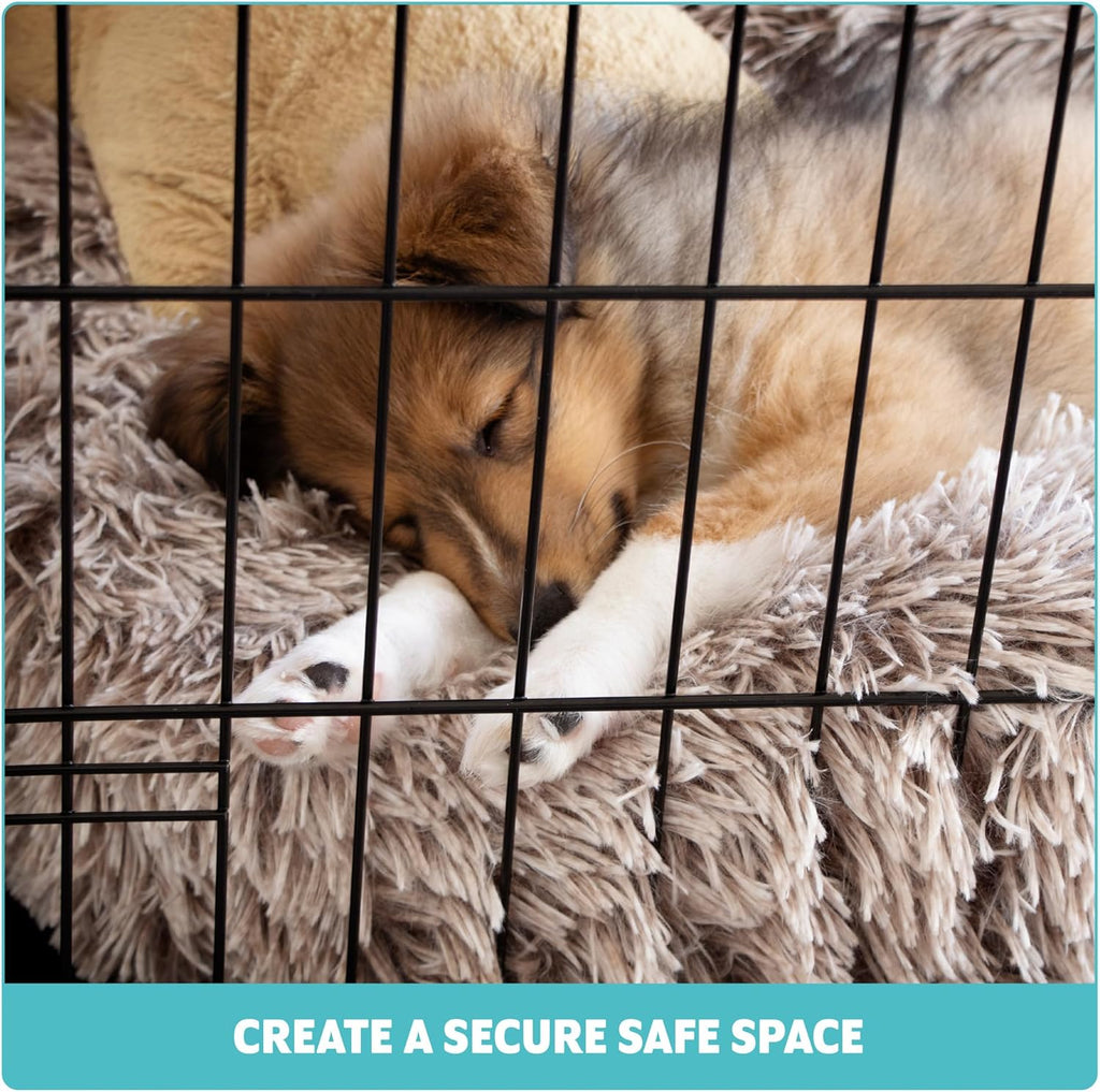 Dog Crate Dog Puppy Pet Cage, Dog Crate with Removal Tray,Folding Metal Pet Dog Training Cage Crate for Dogs