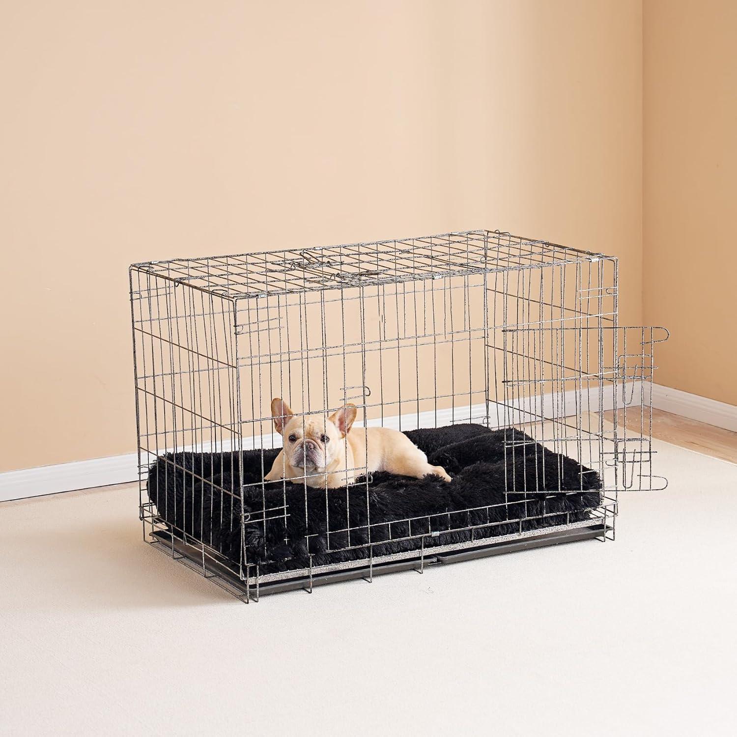 EHEYCIGA Calming Dog Bed Medium, Fluffy Anti | ObaPet