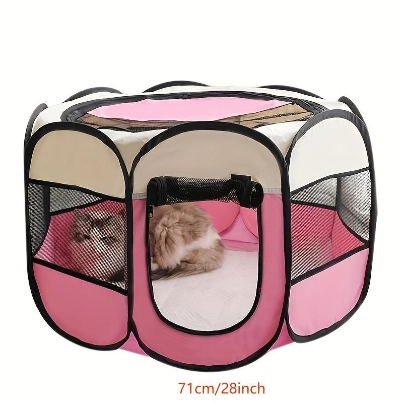 1pc Foldable Octagon Pet Playpen Tent, Oxford | ObaPet