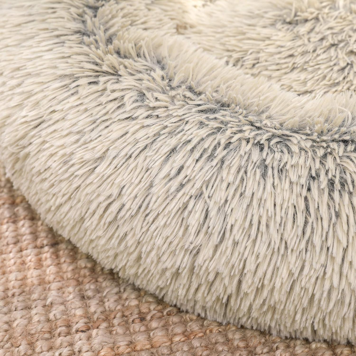 Feandrea Dog Bed, Donut Cat Bed, Fluffy Calming | ObaPet