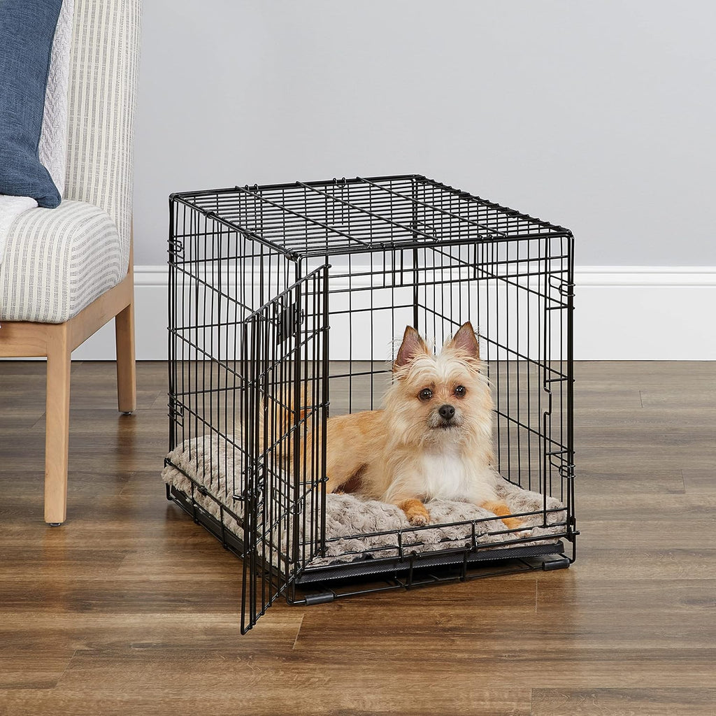 MidWest Homes Pets Newly Enhanced Door iCrate Long Dog Crate, Includes Leak-Proof Pan, Floor Protecting Feet, Divider Panel & New Patented Features
