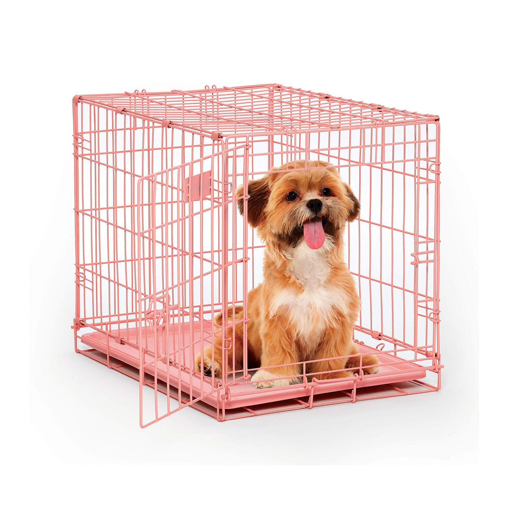 MidWest Homes Pets Newly Enhanced Door iCrate Long Dog Crate, Includes Leak-Proof Pan, Floor Protecting Feet, Divider Panel & New Patented Features