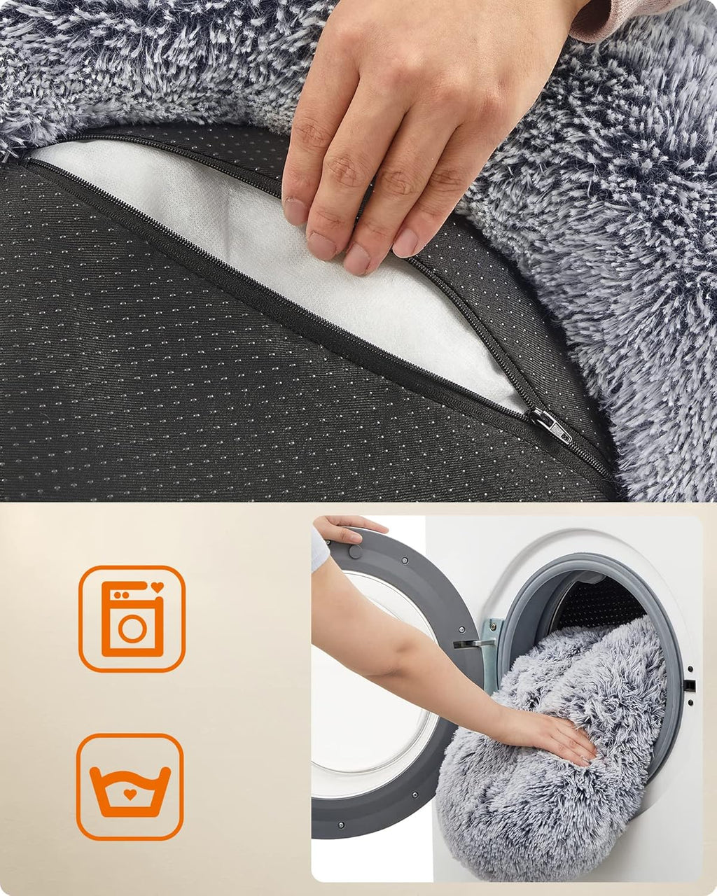 Feandrea Dog Bed, Donut Cat Bed, Fluffy Calming | ObaPet