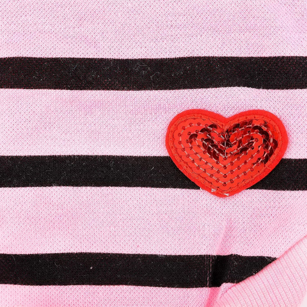 Zunea Dog Shirts for Small Dogs Summer Basic T-Shirt Striped Puppy Clothes Sequins Love Heart Sweatshirt Soft Cotton Short Sleeve Tee Shirt Pet Girl Boy Clothing Pullover Chihuahua Apparel Gray S