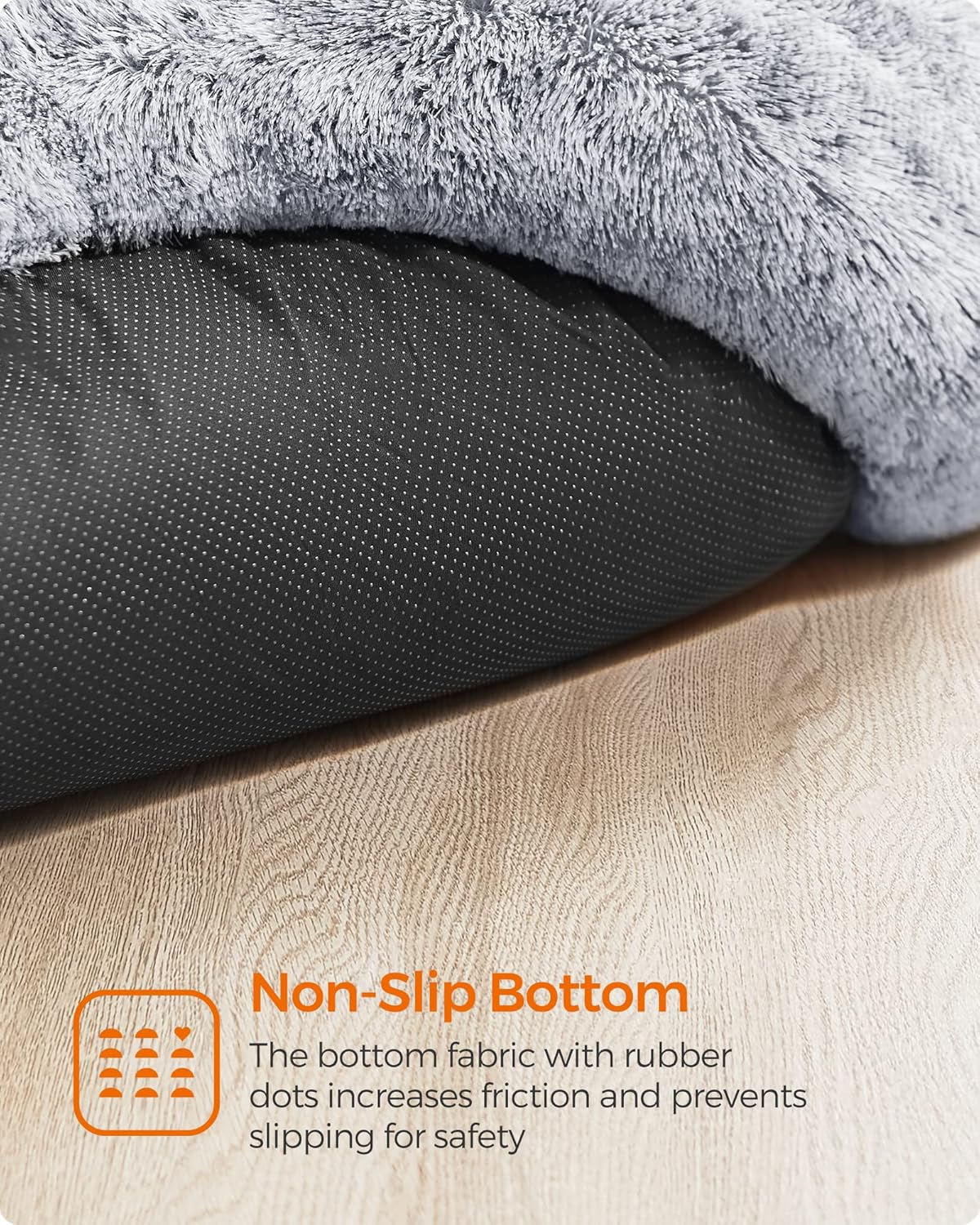 Feandrea Dog Bed, Donut Cat Bed, Fluffy Calming | ObaPet