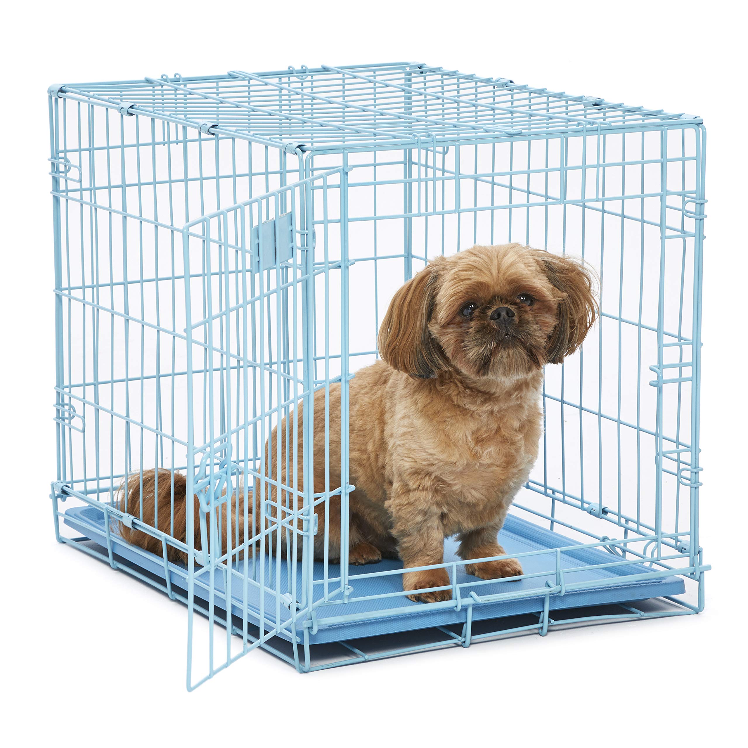 MidWest Homes Pets Newly Enhanced Door iCrate Long Dog Crate, Includes Leak-Proof Pan, Floor Protecting Feet, Divider Panel & New Patented Features