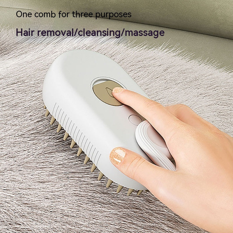 Cat Steam Brush Steamy Dog Brush 3 In 1 Electric | ObaPet
