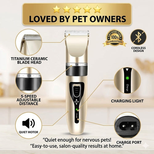 12 Kit Electric Pet Hair Trimmer Cat Dog | ObaPet